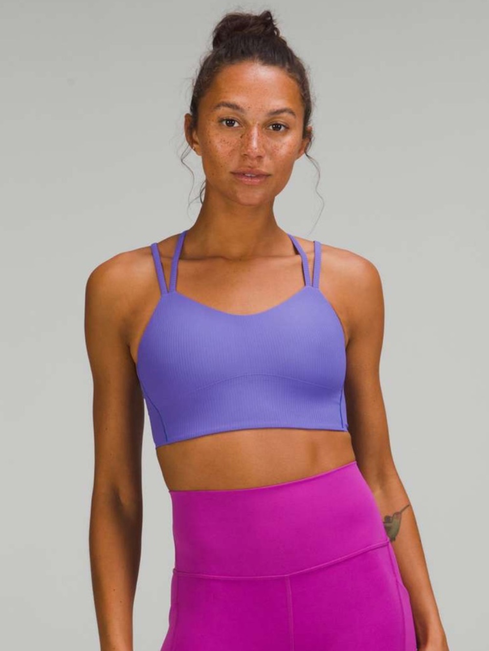 Lululemon Like a Cloud Ribbed Longline Bra *Light Support B/C Cup Charged Indigo